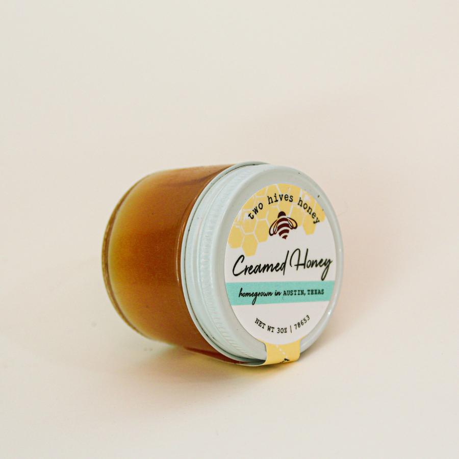 Image of 3oz creamed honey in jar