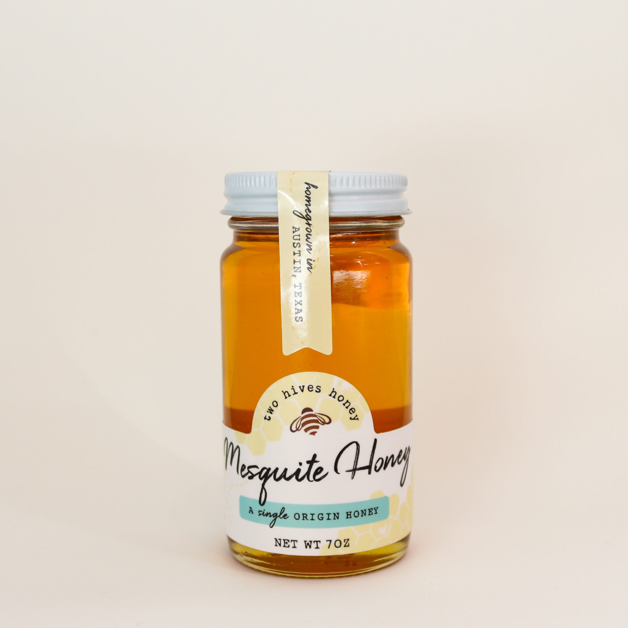 Image of 7oz Mesquite honey in a jar